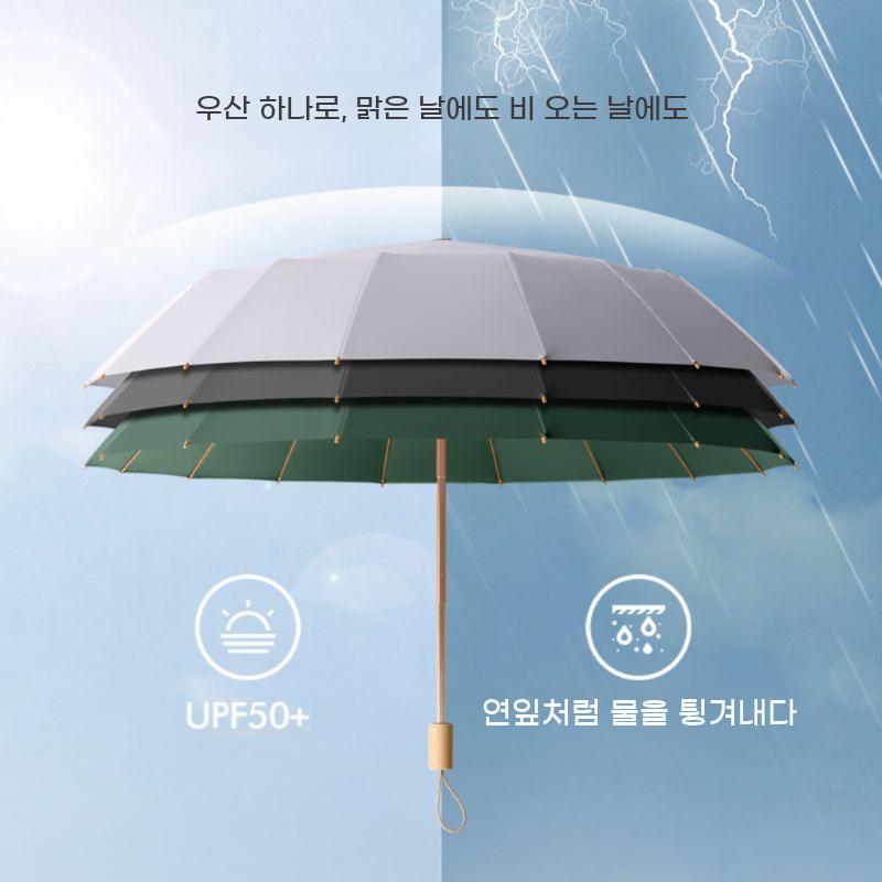 양우산 겸 차단 자동우산 양산 UPF50 우산 자외선 UPF50+ UV - 상세 이미지 3