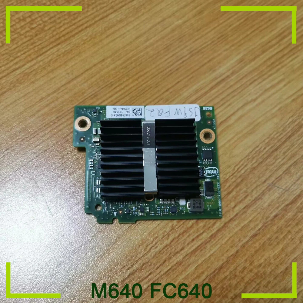 Dell intel호환 X710-K 10Gb 듀얼 포트 네트워크 도터 카드 DX69G 카드M640 FC640 M630 FC630 서버 모델용