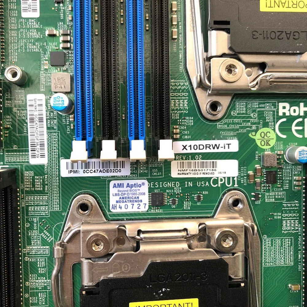Supermicro 서버 마더보드 LGA2011 DDR4 E5-2600 v4/v3 군X10DRW-iT