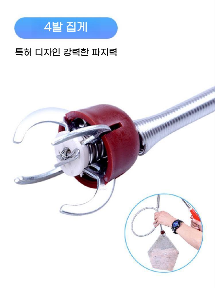변기 하수구 가정용 집게 브러시 막힘 화장실 뚫기 제거 - 상세 이미지 3