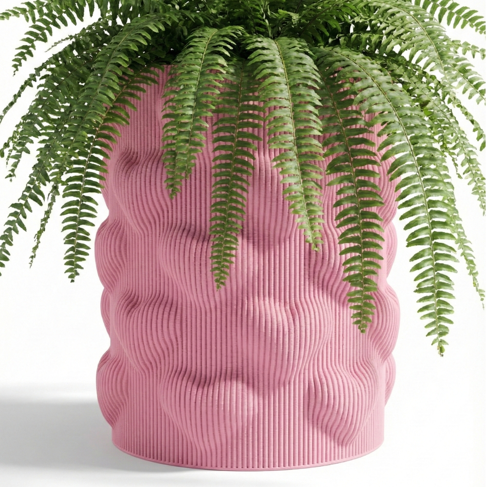 브레디 하트 생분해 화분 가리개 플분 화분커버 팟커버 핑크 이미지 4