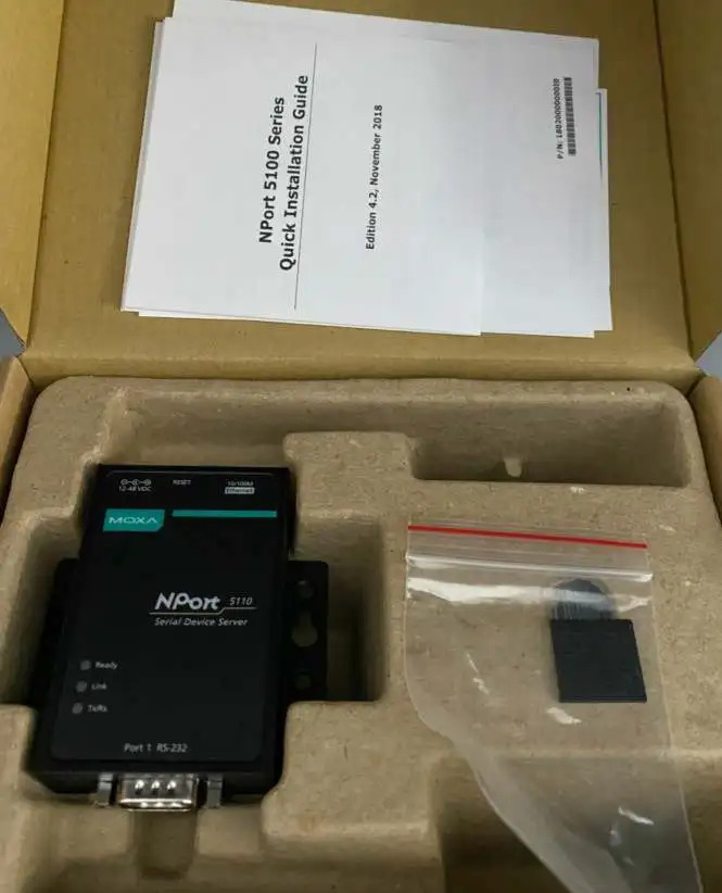 Moxa Nport 5110 1포트 RS-232 장치 서버 새 원본