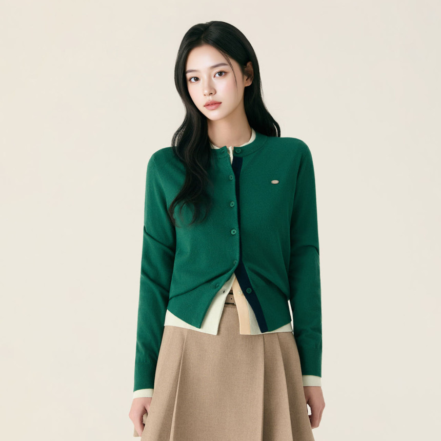 [네이버단독][N배송] 로엠 올데이가디건 라운드넥 긴팔 가디건 RMCKG23R99