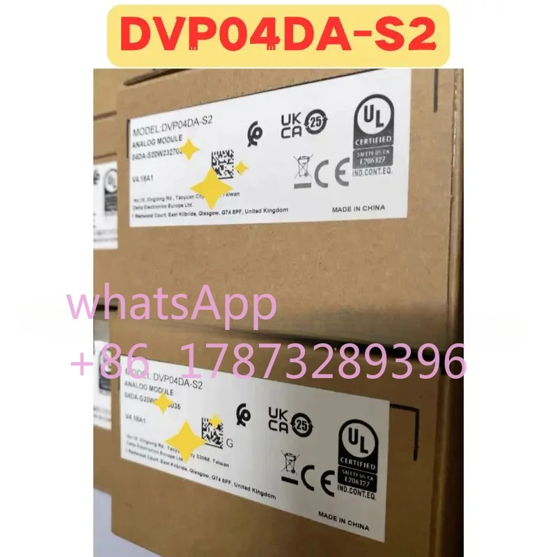 오리지널 DVP04DA-S2 DVP04DA S2 PLC 모듈