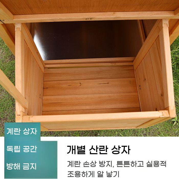 닭장 새장 토끼 야외 닭집 대형 하우스 케이지 원목 사육장 조립식 토끼장 병아리 오리 닭 - 상세 이미지 5