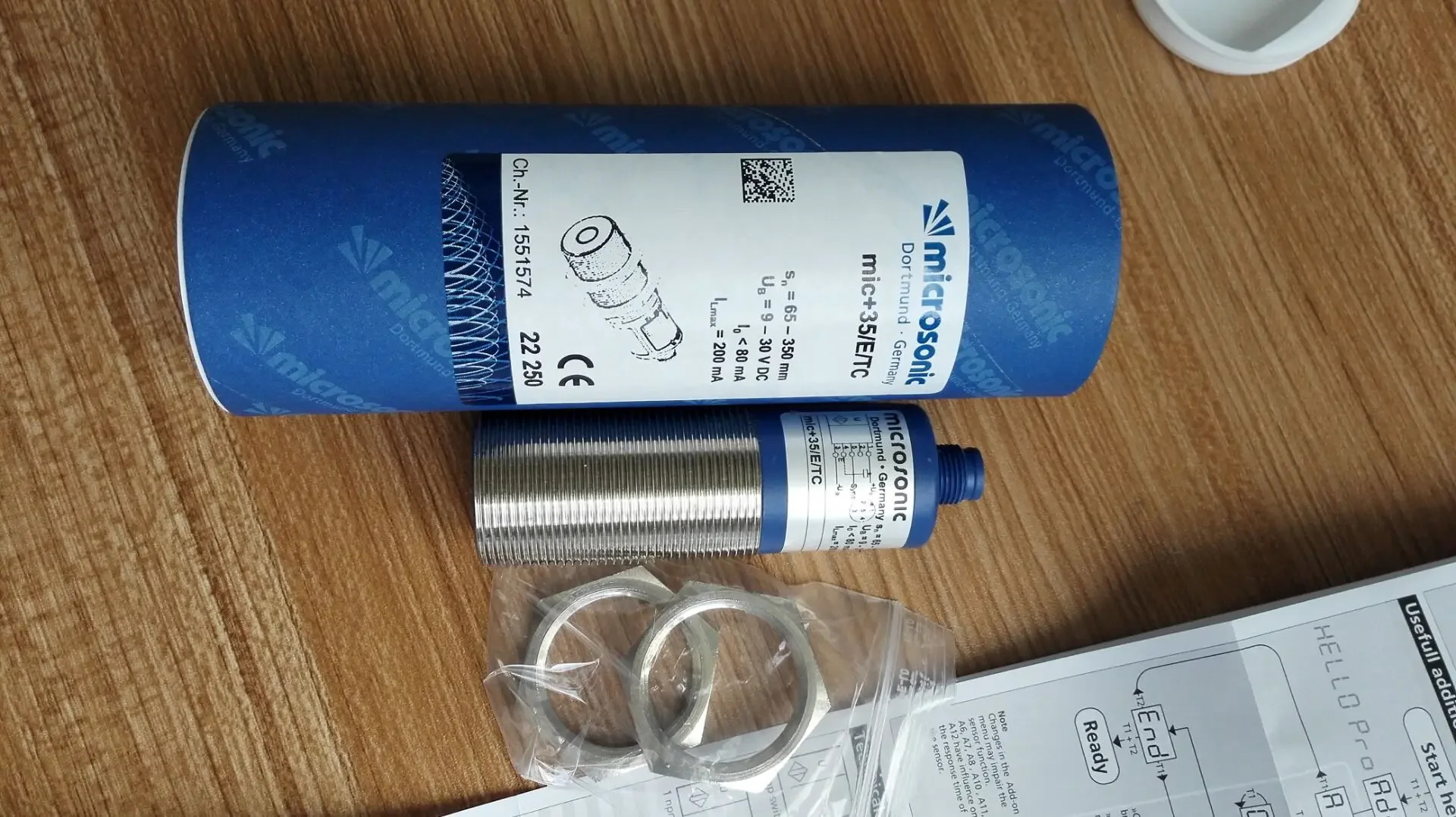 오리지널 Microsonic 초음파 센서 MIC35/E/TC
