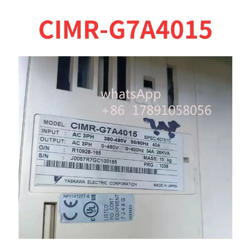 CIMR-G7A4015 주파수 변환기 리퍼 완료