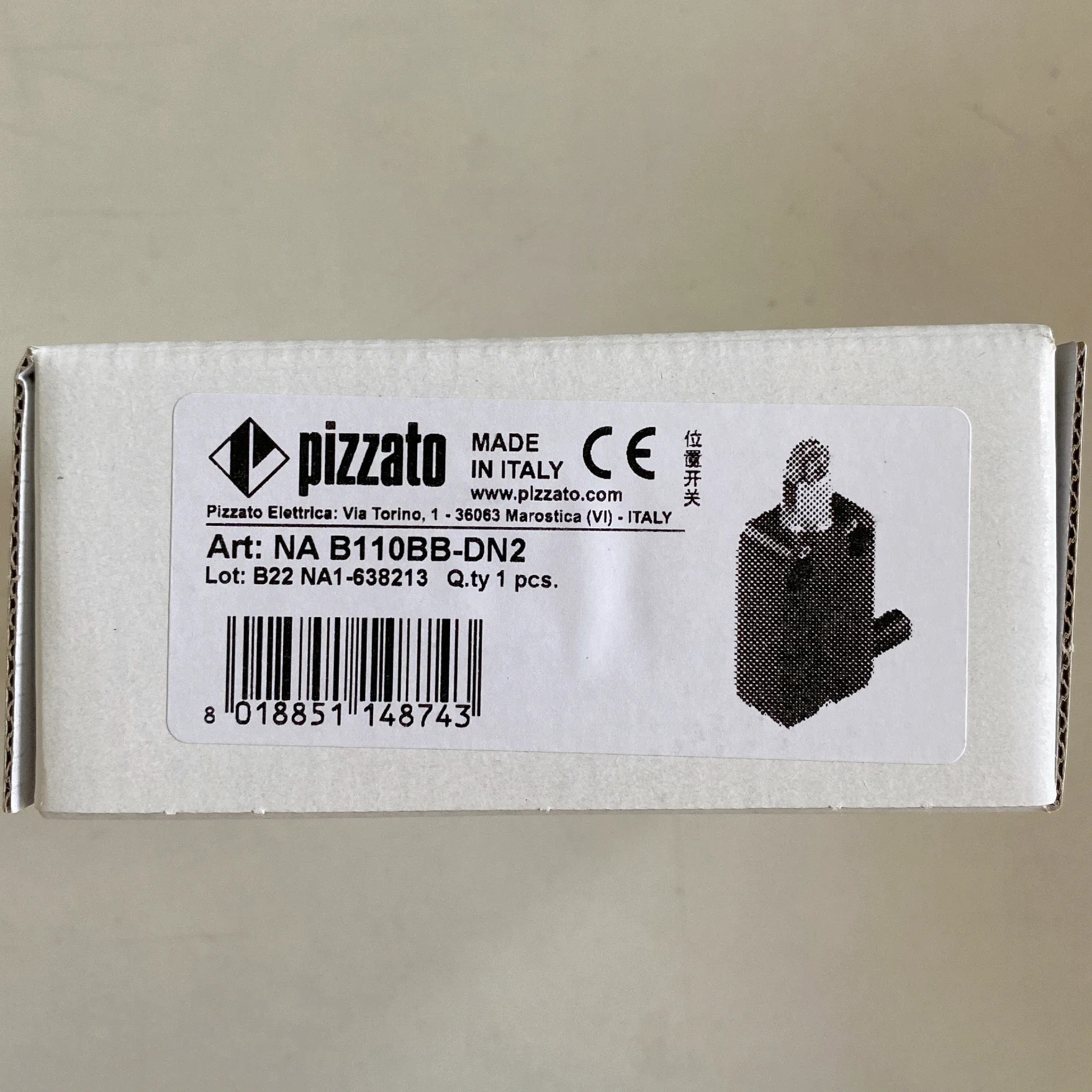 오리지널 PIZZATO토 리미티드 스위치 뉴 B110BB-DN2