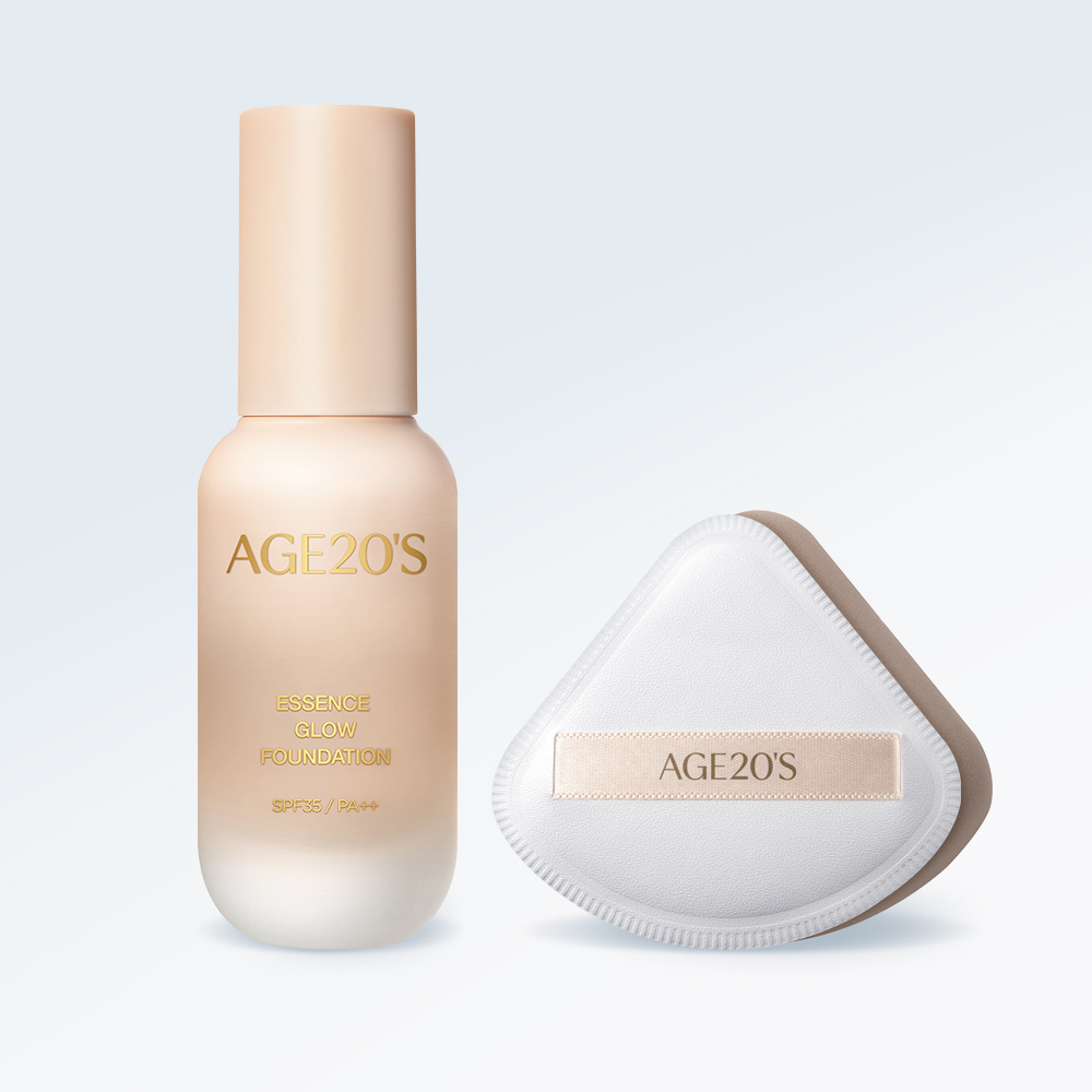 에이지투웨니스 에센스 글로우 파운데이션 30ml + 삼각 빅 퍼프 (SPF35, PA++) 제품 이미지