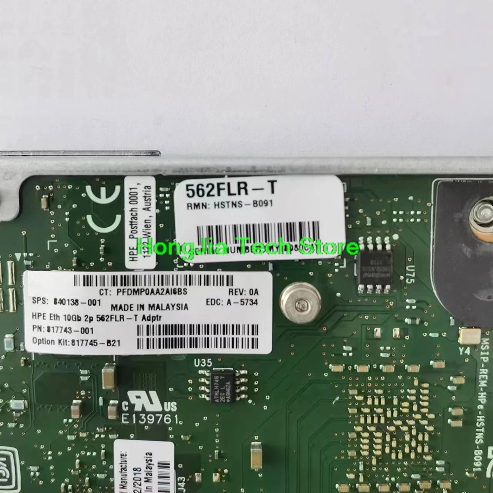 hp호환E 10G 2P 텐기가비트 네트워크 카드 562FLR-T 817745-B21 840138-001 817743-001