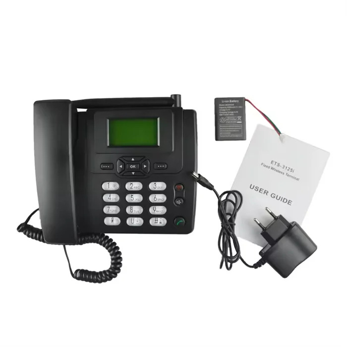GSM 듀얼 밴드 1 SIM 무선 데스크 폰 카드 ETS3125i 고정 전화 FWP