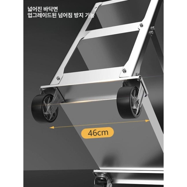 튼튼한 업소용 스텐 공구 카트 트롤리 대차 압연강판 수레 바퀴 19C 기함형 탄소강 - 상세 이미지 5