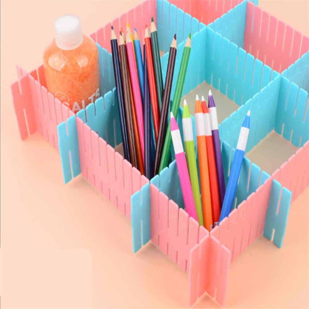 라이즈올 DIY 컬러 칸막이 4P 수납함공간분리칸막이 - 상품 이미지