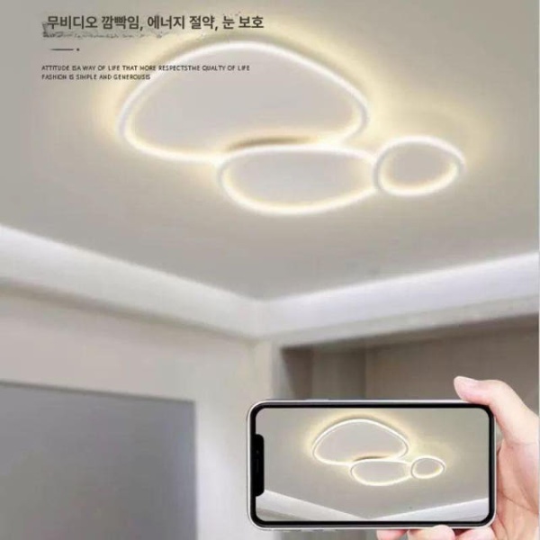 프리미엄 거실 LED 천정등 국산 삼성칩 방등 킵더업 2조합 50cm 화이트라이트 60W - 상세 이미지 2