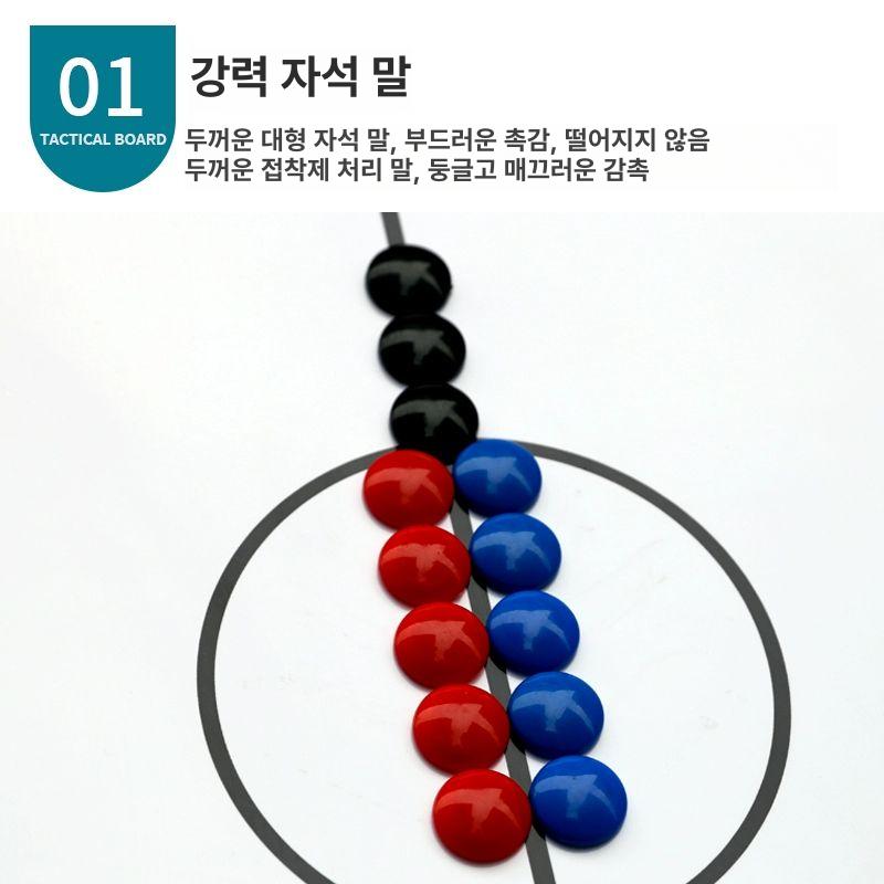 전술 보드 기록판 농구 전술판 감독용 경기 자석 코칭 특대형 농구 90 x 120cm - 상세 이미지 5