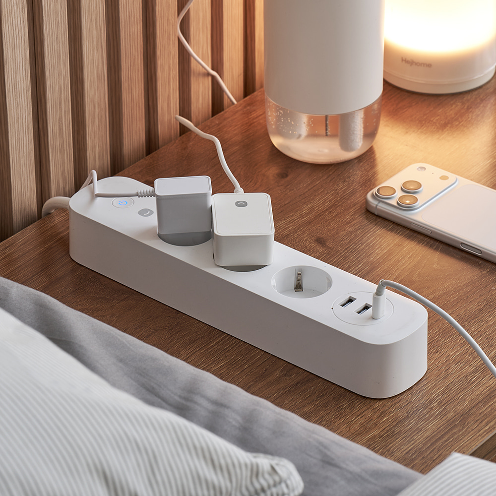 스마트 멀티탭 디자인 iot 플러그 개별 usb 콘센트 고용량 16A - 상세 이미지 2
