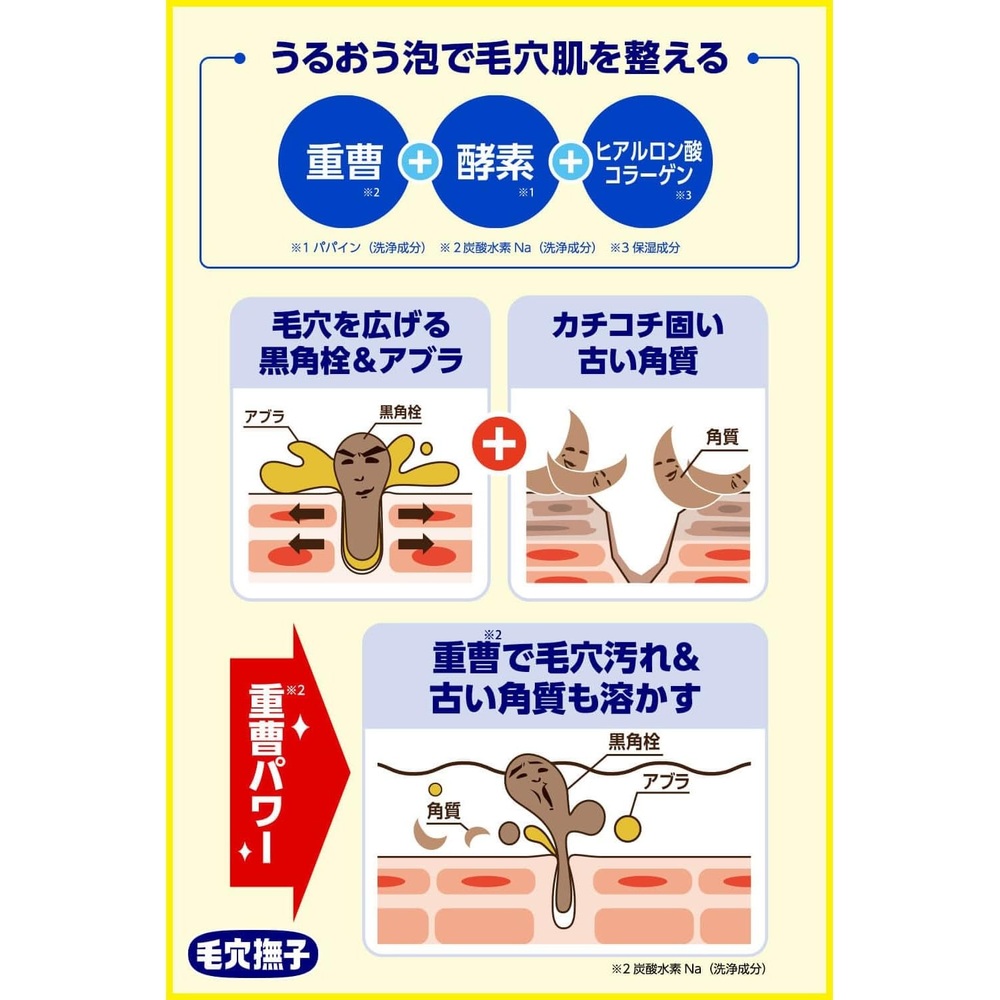 케아나 나데시코 남성용 클렌징 폼 100g 모공 피지 깔끔 세안 일본 직구 - 상세 이미지 3