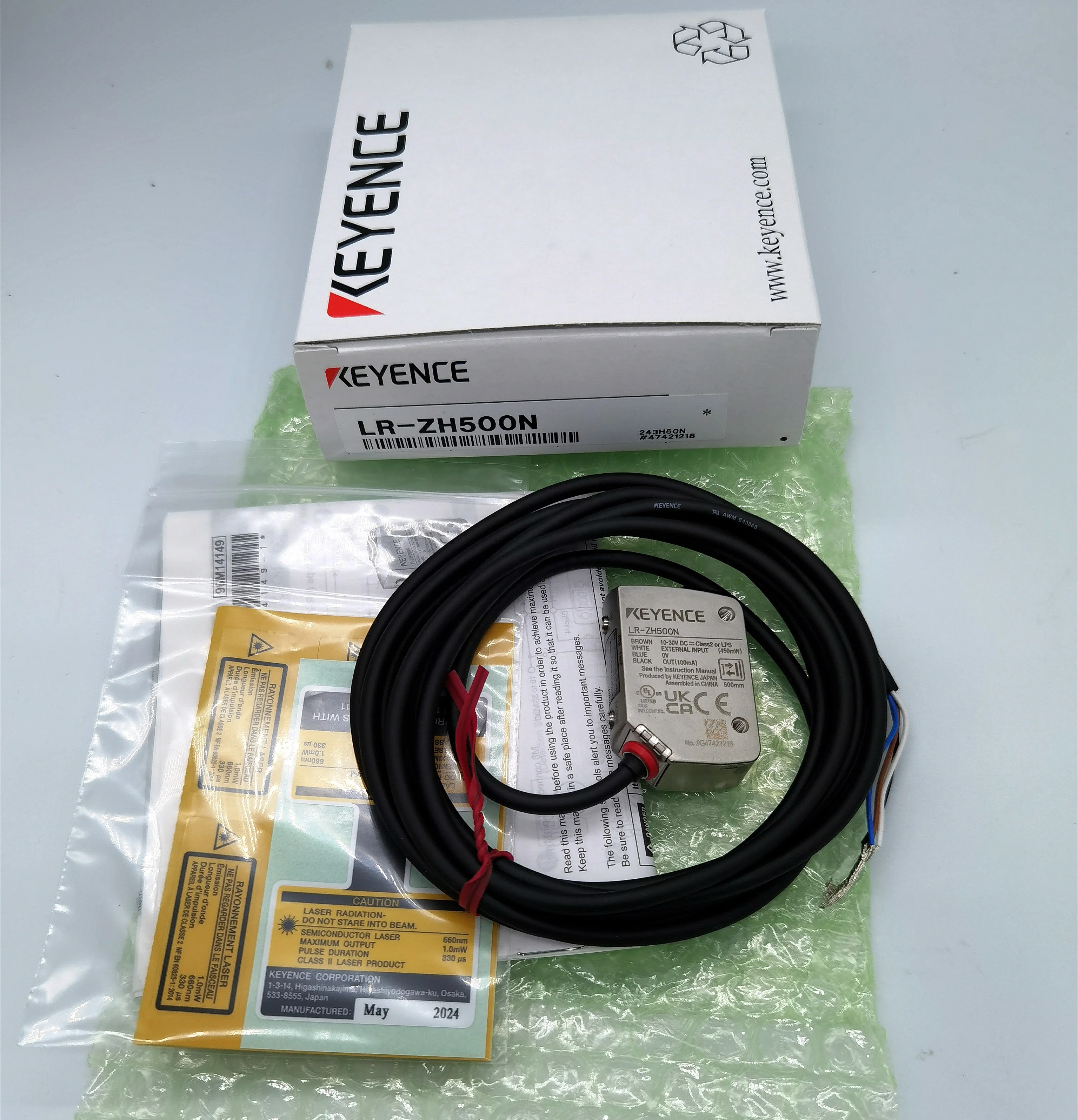오리지널 독립형 CMOS 레이저 거리 센서 LR-ZH500N