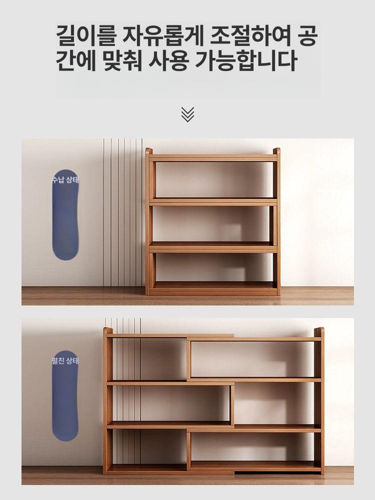 얇은 수납장 폭좁은 책장 선반 캐비넷 슬림장 틈새장 베란다 원목 수납함 주방 - 상세 이미지 2