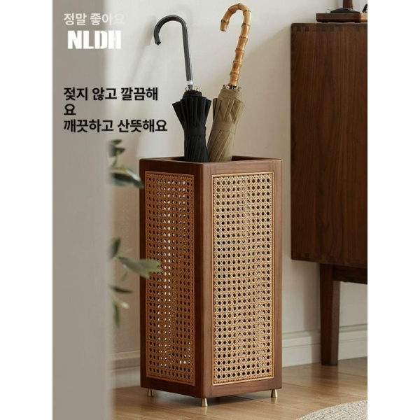 고급 원목 우산보관함 우산거치대 우산정리 우산수납 바구니 우산 수납대 - 상품 이미지