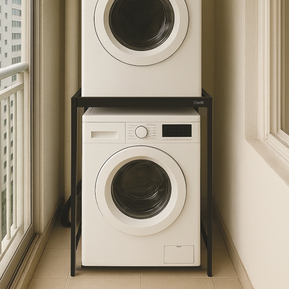 세탁기 건조기 직렬 설치 선반 스태킹 키트 상단 위에 거치대 삼성 엘지 제품 이미지