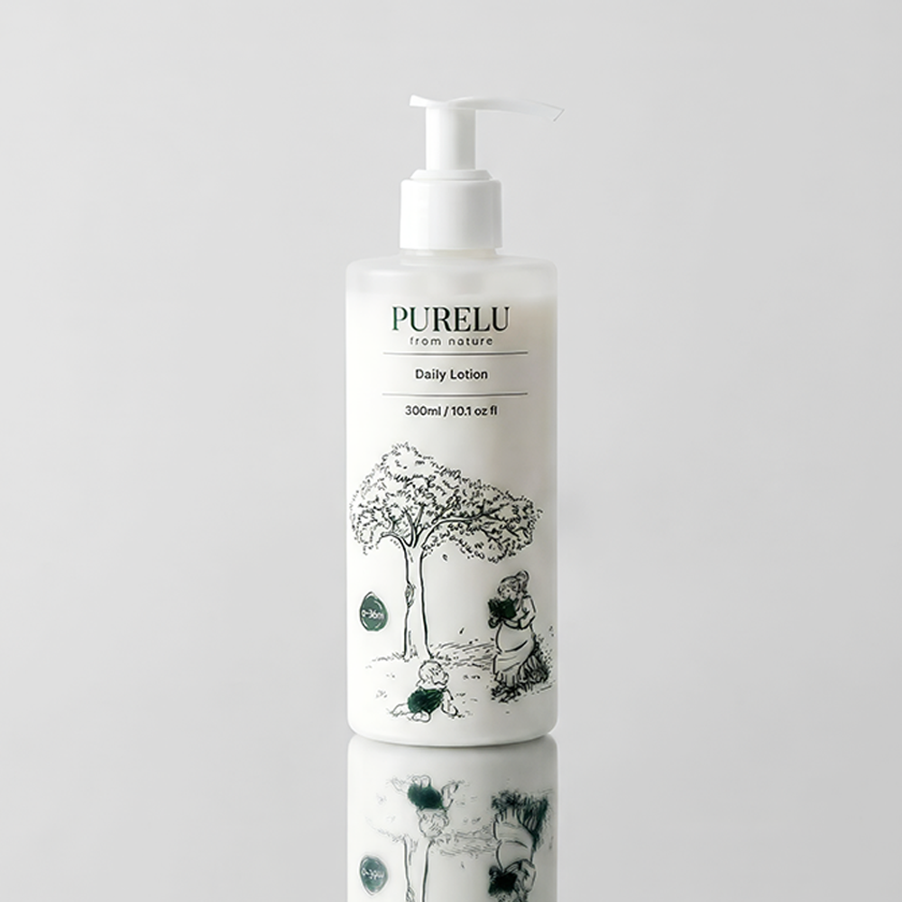 퓨어루 아기 로션 신생아 베이비 유아 키즈 어린이 수딩 무향 비건 바디 300ml, 1개