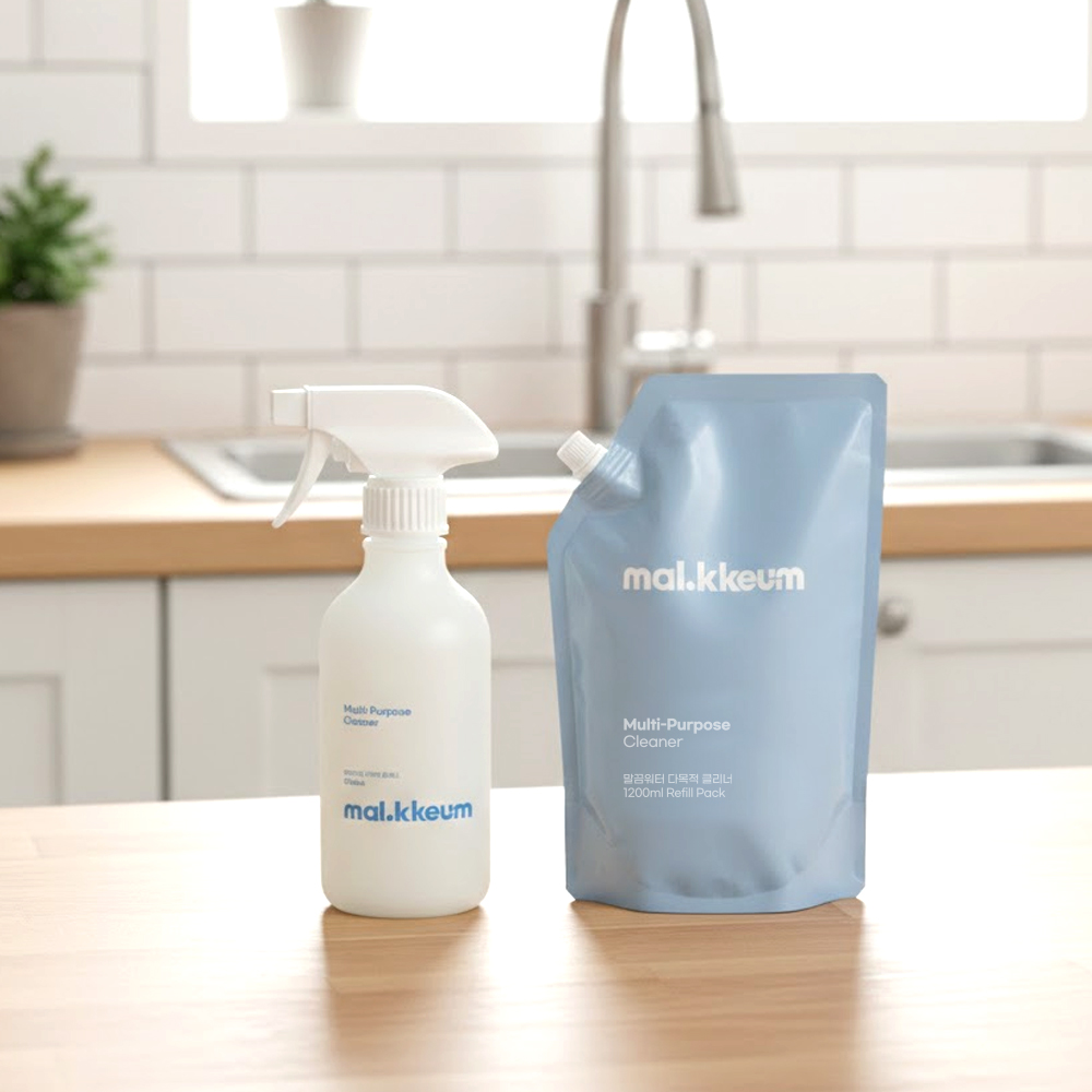 말끔워터 다목적 클리너 2개 기름때제거 전자레인지청소 후드청소 찌든때 세정제 냉장고 키친클리너 제품 이미지