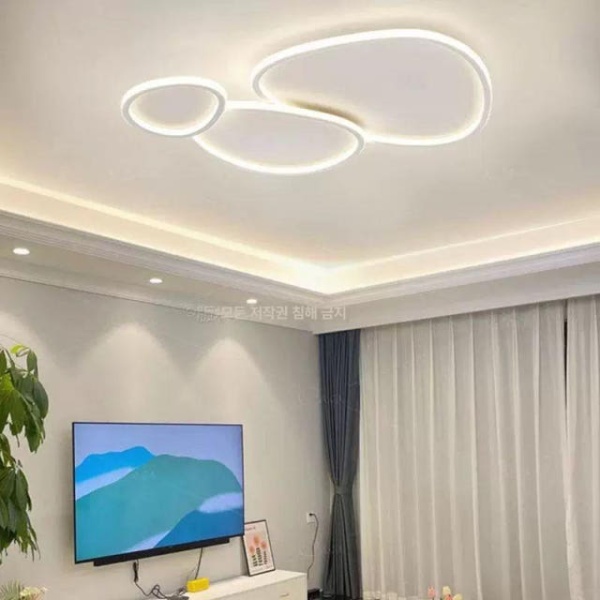 프리미엄 거실 LED 천정등 국산 삼성칩 방등 킵더업 2조합 50cm 화이트라이트 60W - 상세 이미지 3