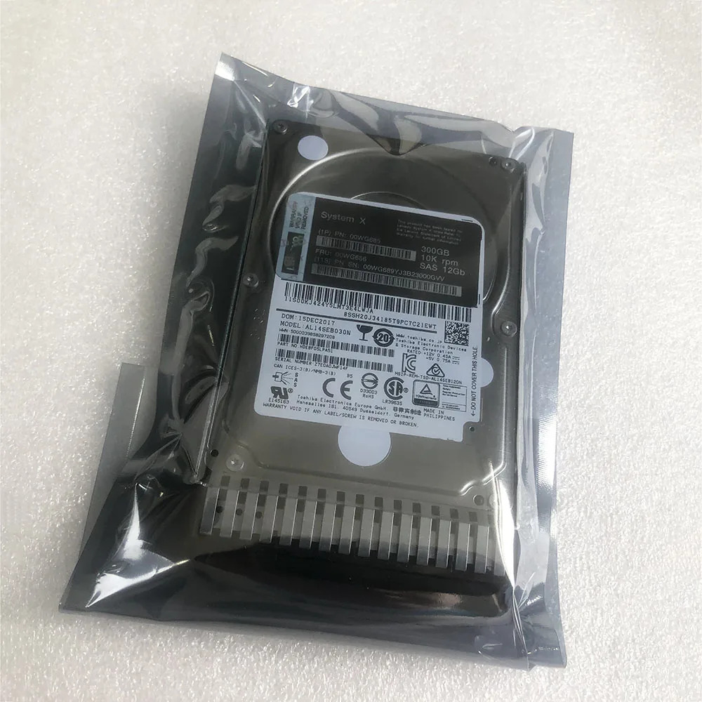 서버 하드 300GB 00WG686 00WG689 300G 10K SAS 2.5인치 12G