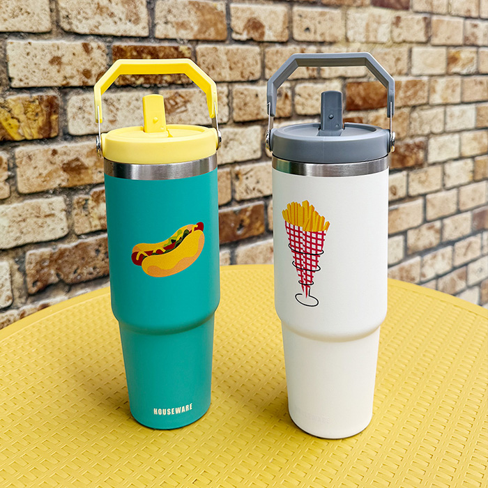 하우스웨어 304스텐 코지 보온보냉 대용량 빅핸들 텀블러 900ml 택1 - 상세 이미지 3