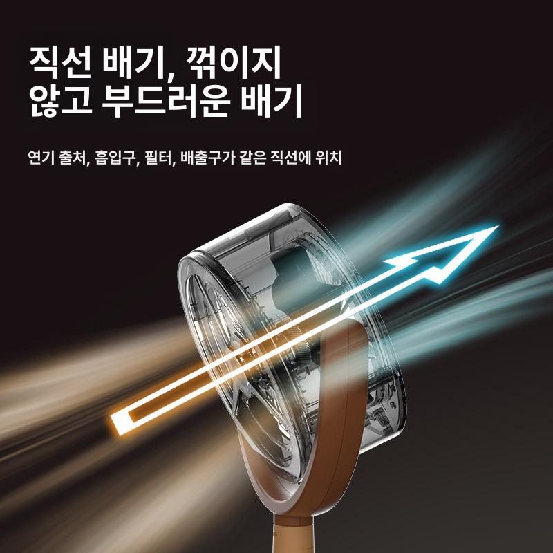 고기 연기 흡입기 제거 가정용 티셔츠 후드 냄새 납땜 집진기 자바라 연기흡입기 석션 - 상세 이미지 4
