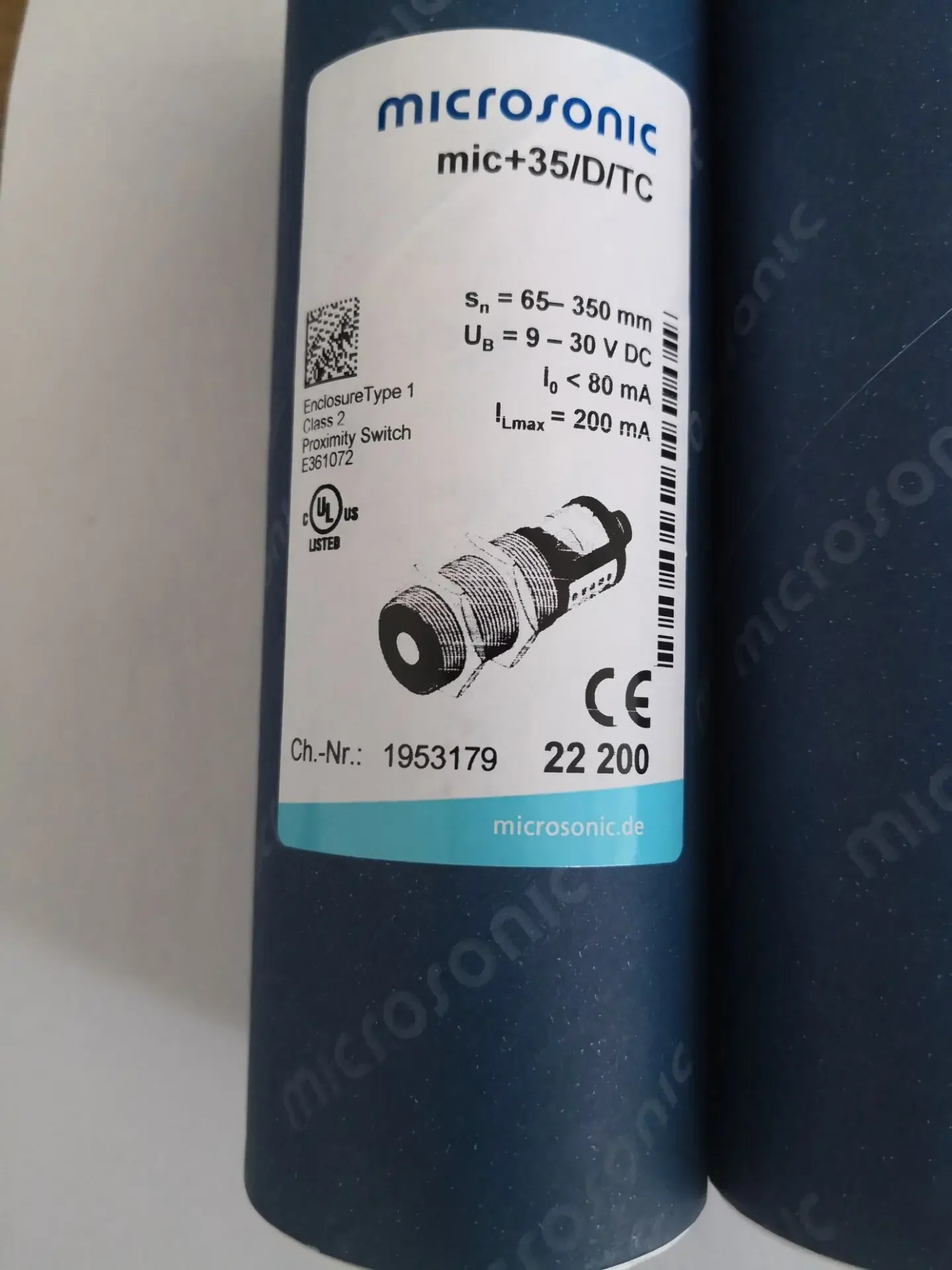 Microsonic 오리지널 초음파 센서 MIC35/D/TC