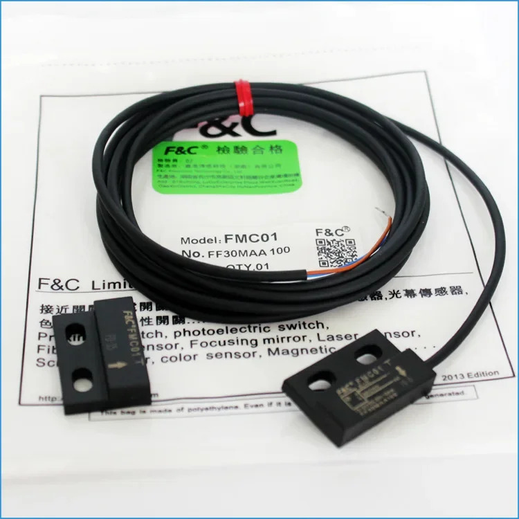 3pcs 원본 F C 도어 마그네틱 스위치 FMC01 자기 scruple 금속 창 알람이 자주 열립니다.
