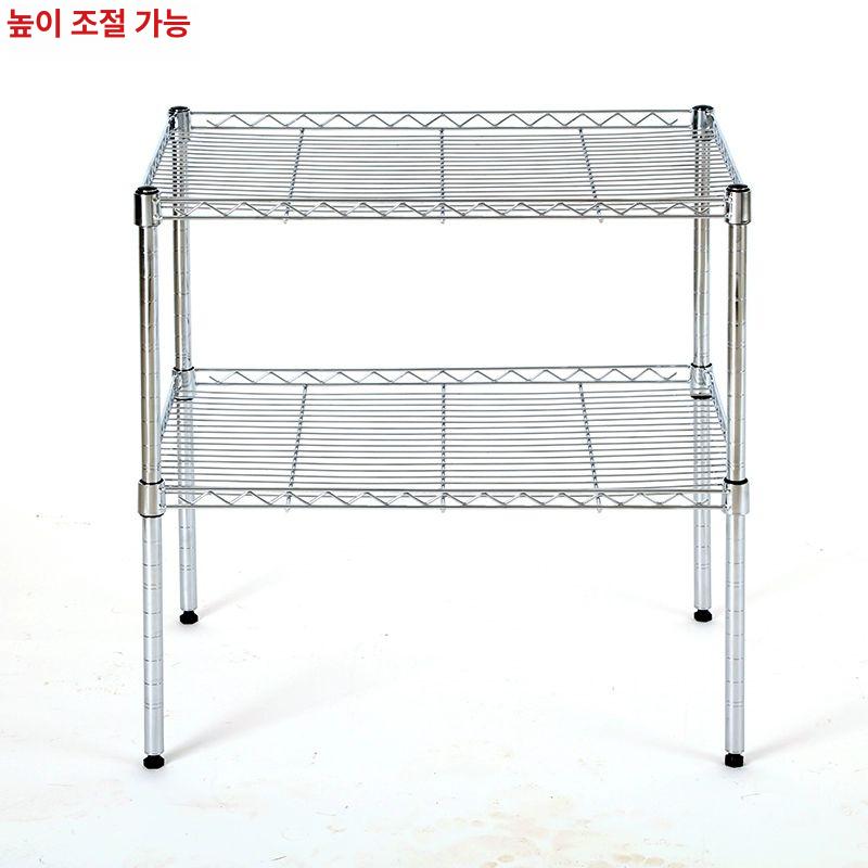 스텐 조립식 베란다 정리대 철제 펜트리 2단 너비 창고 다용도 진열대 이층 단층 - 상세 이미지 2