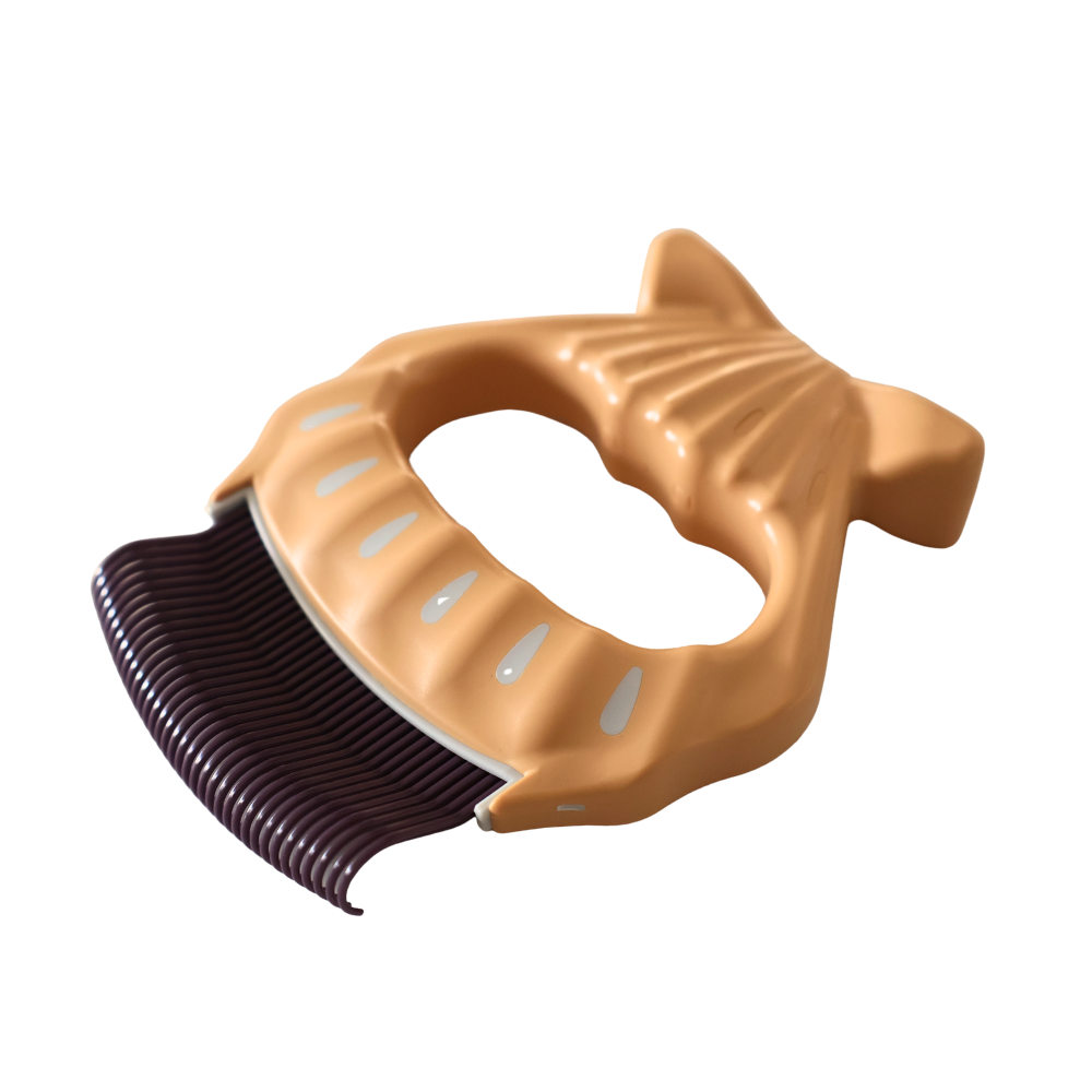 사랑빗 E1 브라운 고양이빗 고양이브러쉬 강아지 단모종 제품 이미지