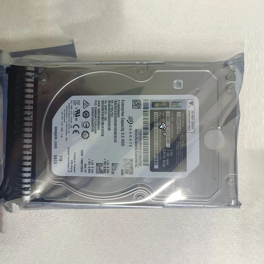 하드 FRU 1T 7.2K SATA 3.5인치 00YK044 SR550 SR650용