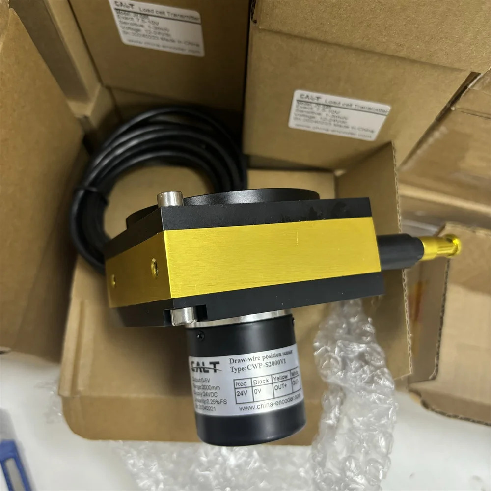 CALT 0-5V 출력 2000mm 범위 드로우 와이어 변위 인코더 위치 센서 전위차계 CWP-S2000V1