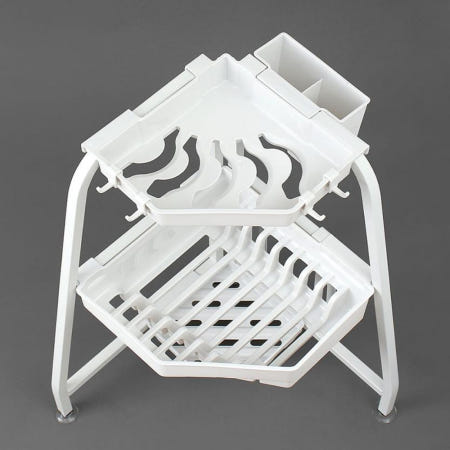 YIWU CITY ZHEJIANG PROVINCE CHINA /  (주)Tree 3단 코너 식기 건조대 Z4 화이트 씽크대선반 싱크대식기건조대 싱크대받침대