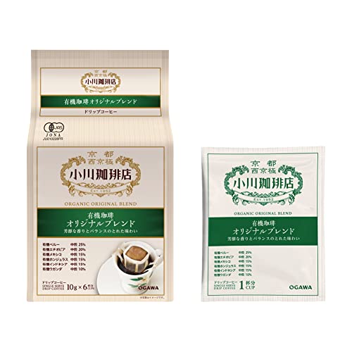 오가와커피 유기농커피 오리지널 블렌드 드립커피 6잔분 X 3개입