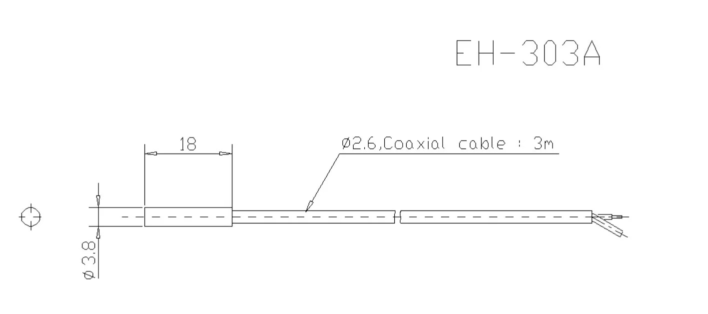 EH-303A 별도 증폭기 센서 헤드 차폐형 f3.8 새 원본