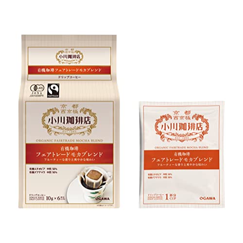 오가와커피 유기농커피 페어트레이드 모카 블렌드 드립커피 6잔분 X 3개
