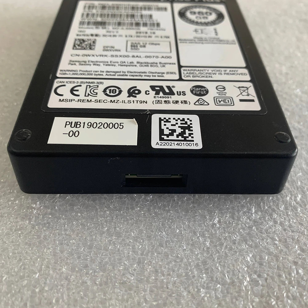 WXVRK 0WXVRK DMF2C SCV3020 EQ 960G SAS 12GB 2.5 서버 SSD960GB