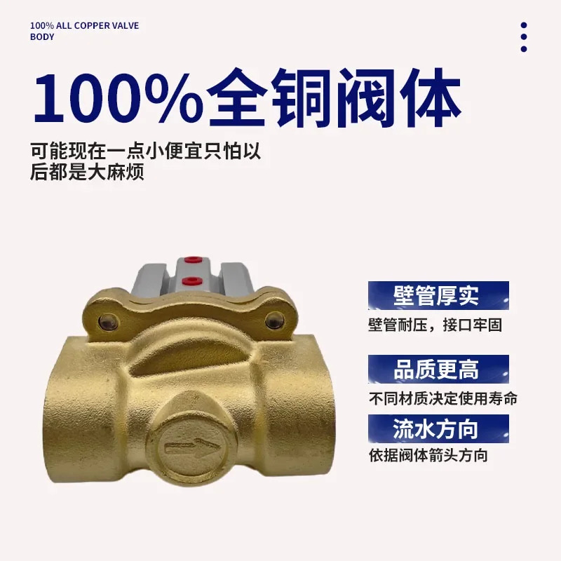 진공 공압 제어 밸브 실린더 구리 바디 워터 4 분 1 인치 2Q160-15 250-25/400-40