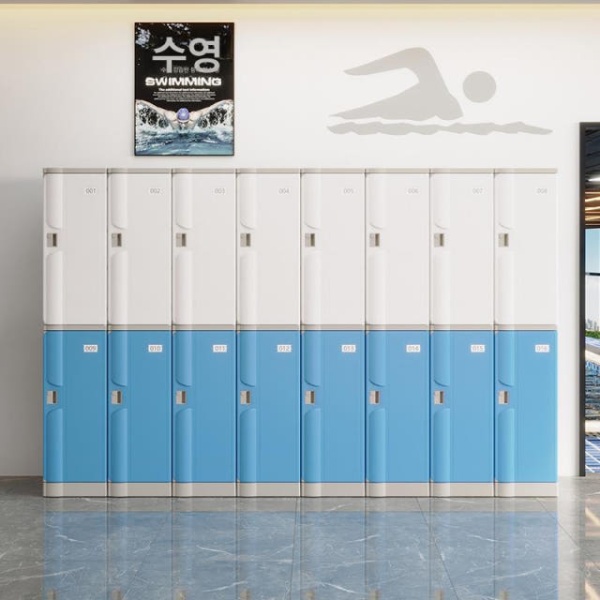 프리미엄 락카룸 플라스틱 ABS 사물함 컬러 수납박스 폴딩박스 6문 단문 3 930x382x500MM - 상세 이미지 4
