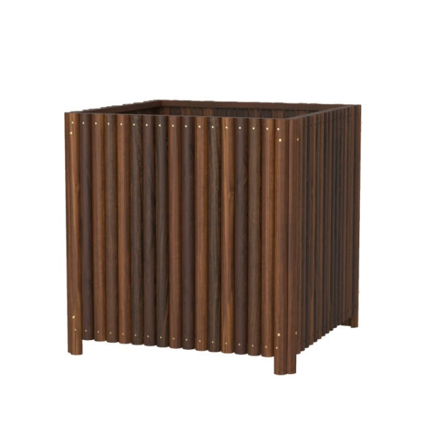 프리미엄 야외 발코니 베란다 대형 파티션 화분 방부목 카페 정사각형 30x30x35 목재 대 - 상세 이미지 5