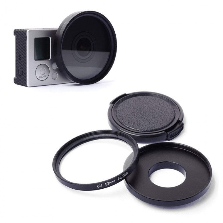 고프로 4 3 액션캠 호환 UV 렌즈 52mm 보호 필터 커버 - 상품 이미지