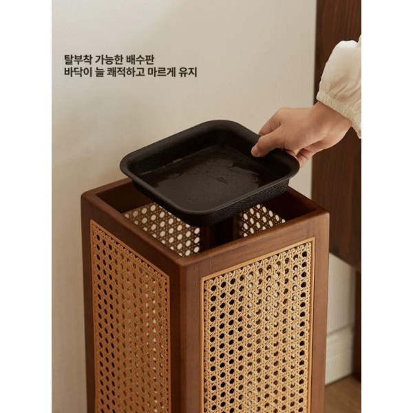 고급 원목 우산보관함 우산거치대 우산정리 우산수납 바구니 우산 수납대 - 상세 이미지 4