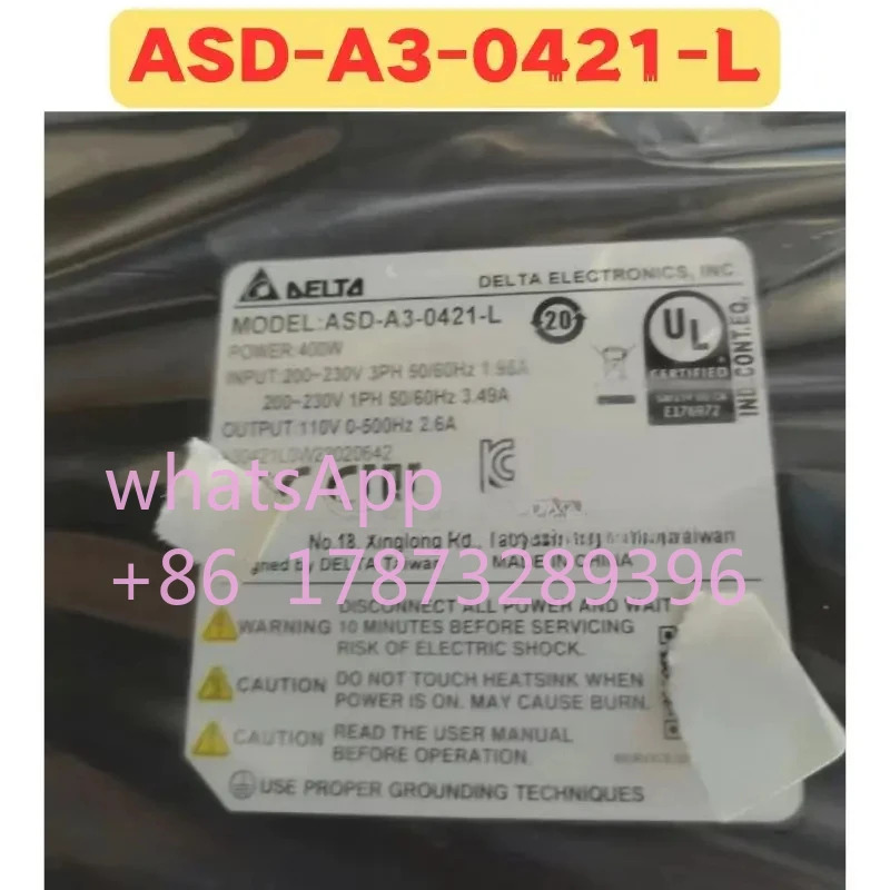 오리지널 ASD-A3-0421-L ASD A3 0421 L 서보 드라이브