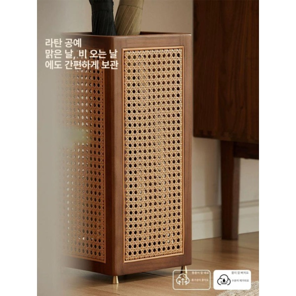 고급 원목 우산보관함 우산거치대 우산정리 우산수납 바구니 우산 수납대 - 상세 이미지 2