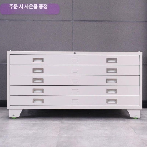 프리미엄 철제 도면함 캐비닛 서랍식 건축 서류장 사무실 학교 1호 단일 1000x700x550 A 1mm - 상세 이미지 2